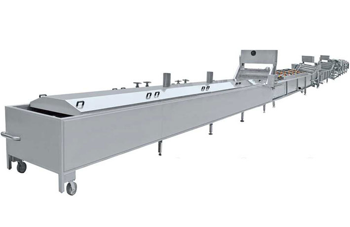 蒸煮(漂烫)冷却风干流水线